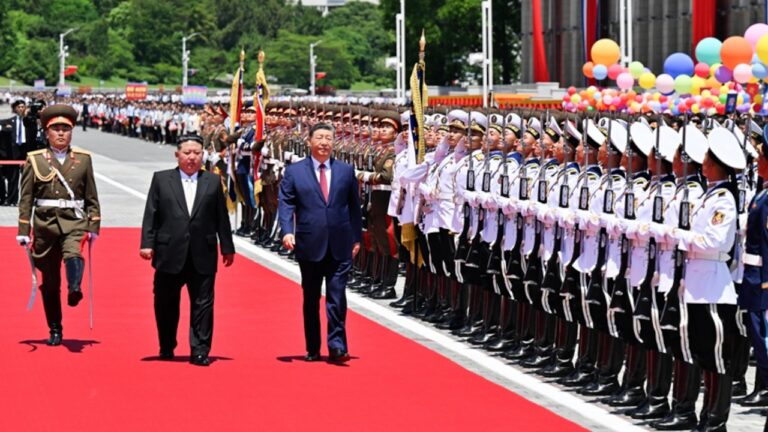 Watch: Xi Jinping arrives to grand welcome in Pyongyang for state visit to DPRK