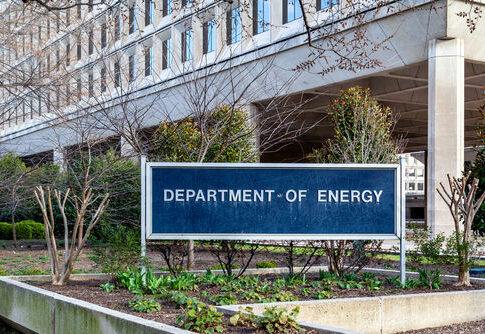 Department of Energy building sign in front of office complex