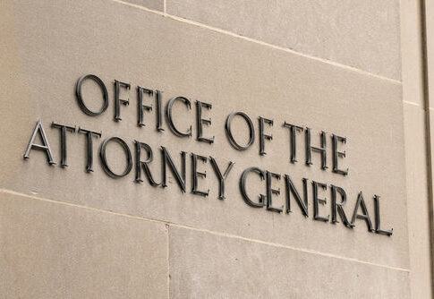 Office of the Attorney General building sign.